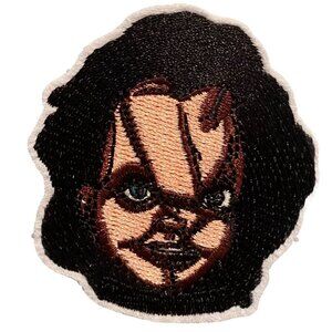 Chucky Doll Face Creepy Movie Horror Halloween 3in Patch Iron / Sew-On